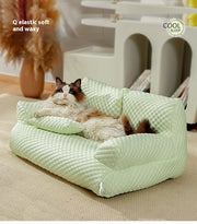 Pet Sofa Four Seasons Universal Removable And Washable Kennel Waterproof Breathable Ice Silk